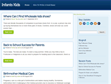 Tablet Screenshot of infants-kids.com